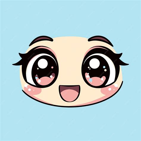 Cute Excited Eyes with a Twinkle Vector | Premium AI-generated vector