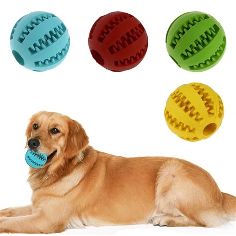 Pet интерактивные игрушки для собак натуральный резиновый шарик игрушка ...