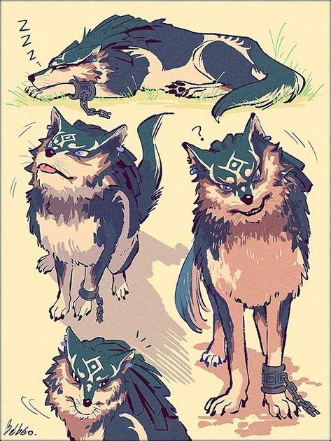 legend  zelda twilight princess art wolf link bboloz