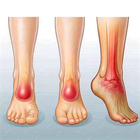 Swollen Ankles Causes and Remedies Illustrated in Detail | Premium AI