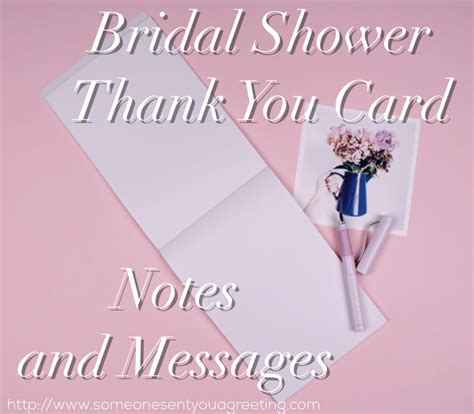 Bridal Shower Thank You Notes and Messages - Someone Sent You A Greeting