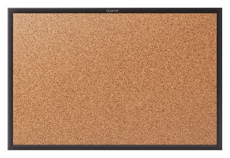 QUARTET Push-Pin Bulletin Board, Cork, 36 inH x 60 inW, Brown - 48LW88 ...