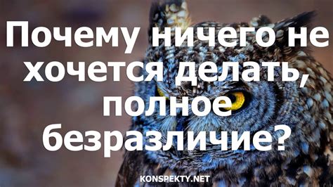 Почему ничего не хочется делать, полное безразличие? - YouTube