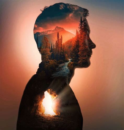 Double Exposure Двойная экспозиция фотошоп @eyesboyzinsta | Double ...