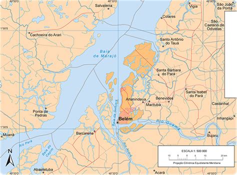 Mapa De Belém Do Pará - Mapa de Belém do Pará
