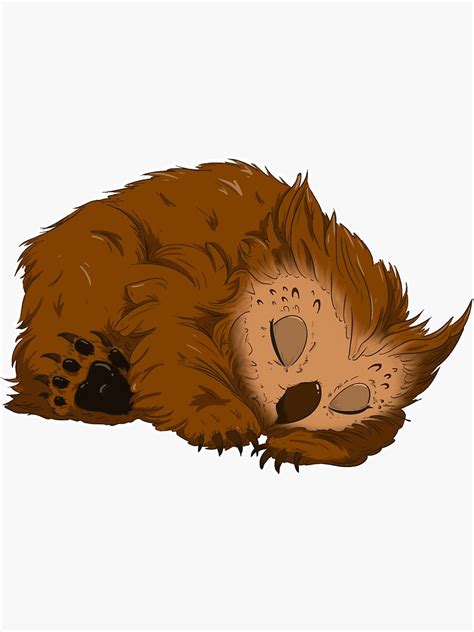 owlbear cub sticker  sale  mjester redbubble