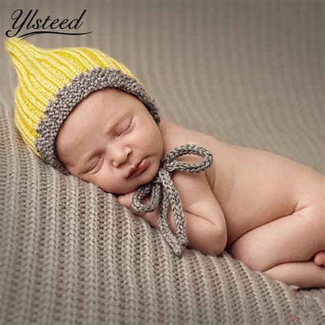 Newborn Props Baby Boy Photo Props Infant Knitting Hat Winter Cute Cap ...