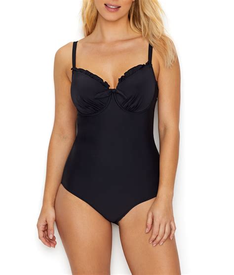 Women's Pour Moi 6012 Splash Padded Underwire Control One Piece
