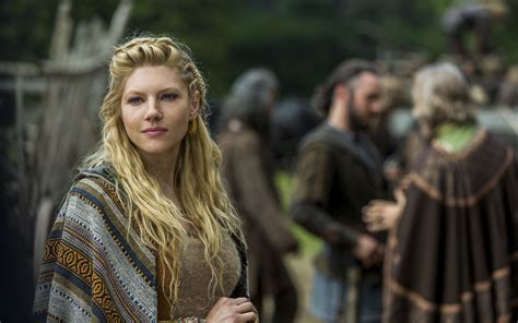 Lagertha's Legacy: HD Wallpaper of Katheryn Winnick in Vikings