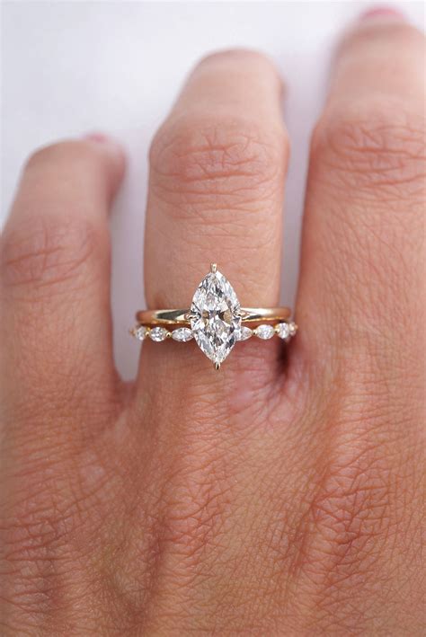 diamond marquise wedding band 4