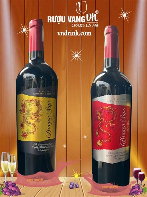 Rượu vang Dragon Sapo Red Wine Xanh, Vàng, Đổ Giá Tốt