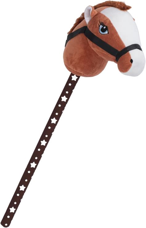 banapoy 27 Inches Plush Horse Riding Stick, Cute Classic Hobby Horse on ...