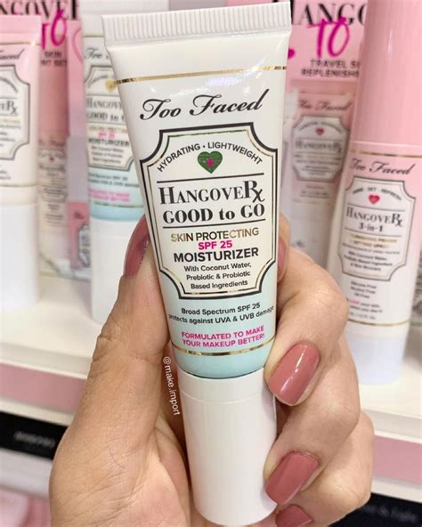 🥥Primer hidratante Mini Hangover Good to Go Moisturizer SPF25 TOO FACED ...