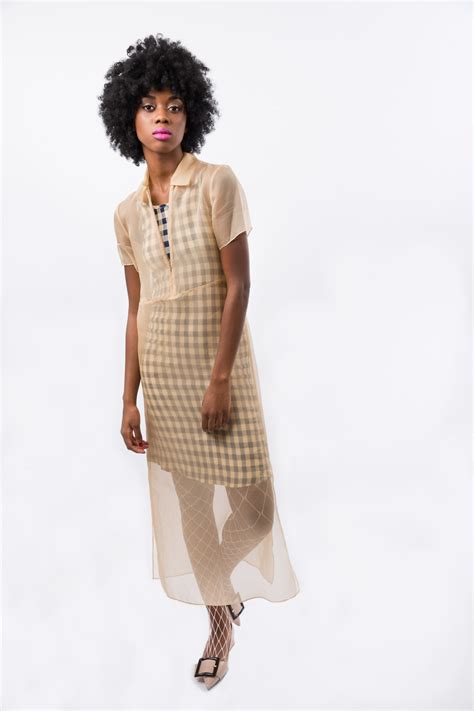 Karolyn Pho Sheer Organza Dress - Nude | Garmentory