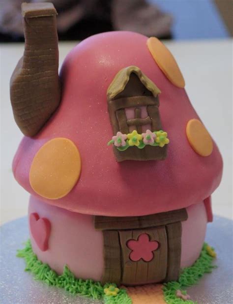 smurf house fairy house cake fairy birthday cake mushroom cake