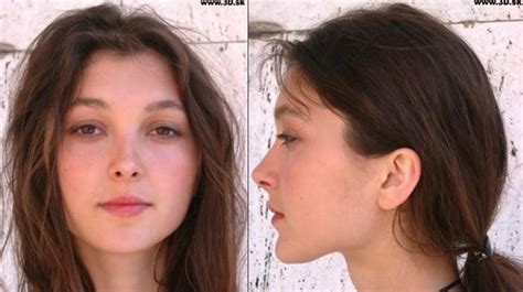 Female Face Reference Front And Side