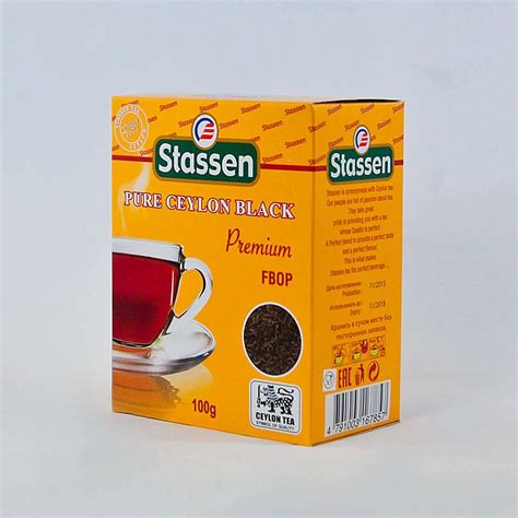 Купить Чай Stassen Цейлон Премиум FBOP Чай черный цейлонский байховый в ...