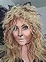 Amazon.com: Fantalook Women Long Curly 80s Blonde with Reddish Brown ...