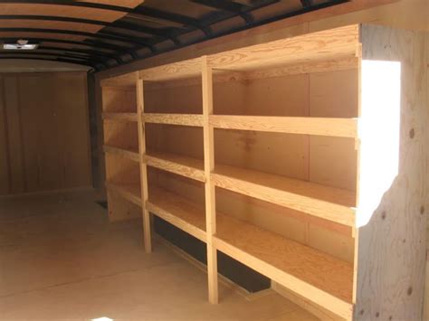 How to build shelves in an enclosed trailer