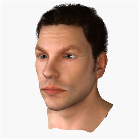 Human Male Face Free 3D Model - .blend .fbx - Free3D