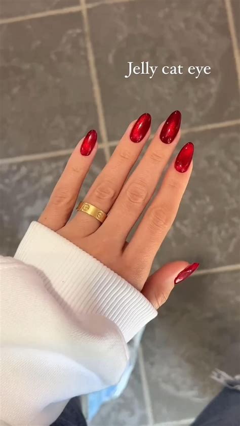 Miss Red Velvet Japanese Art Nail, Acrylic & Press on Nails, Glue on ...