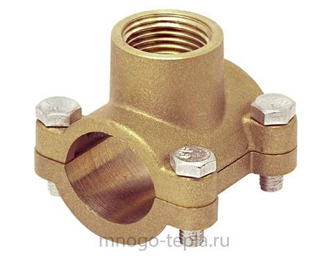 Врезка в трубу латунная 3/4 х 1/2 ВР х 3/4 (Ду 20 х Ду 15 х Ду 20) купить