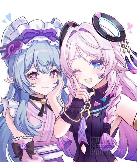 citlali and yumemizuki mizuki (genshin impact) drawn by nk7ss | Danbooru