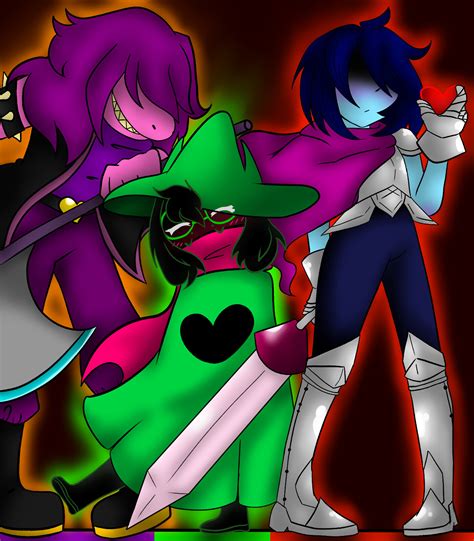 ArtStation - Kris, Ralsei and Susie