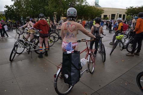 Naked bike riders in Portland launch ‘emergency’ demonstration against
