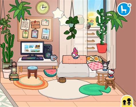 aesthetic bedroom in Toca Boca Holi, Life Words, Heart For Kids ...