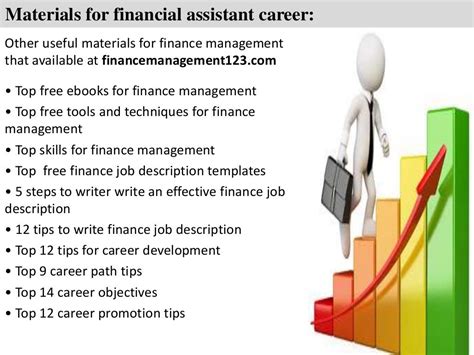 financial assistant job description