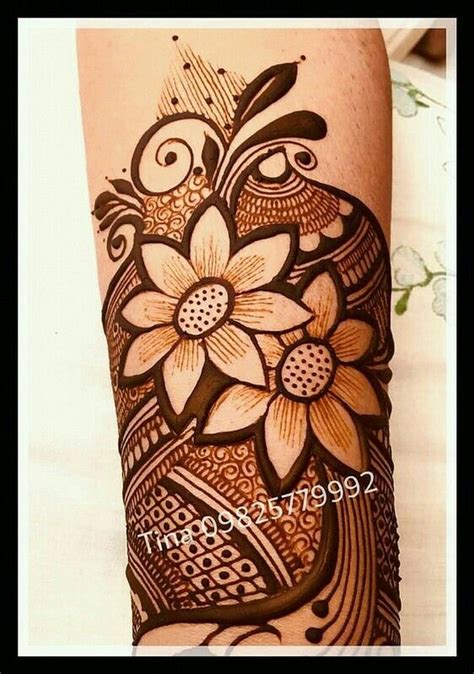 Floral Henna Tattoo Design