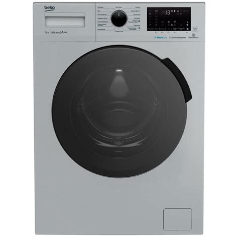 Стиральная машина Beko WSPE7H616S, класс А, 1200 об/мин, до 7.5 кг, с ...
