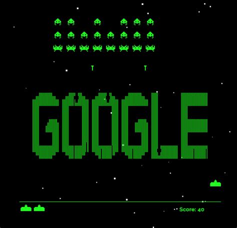 Google Space Invaders