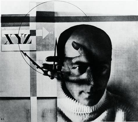 El Lissitzky The Constructor, self-portrait, gelatin silver print, 107× ...