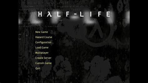 The Half Life main menu : r/nostalgia