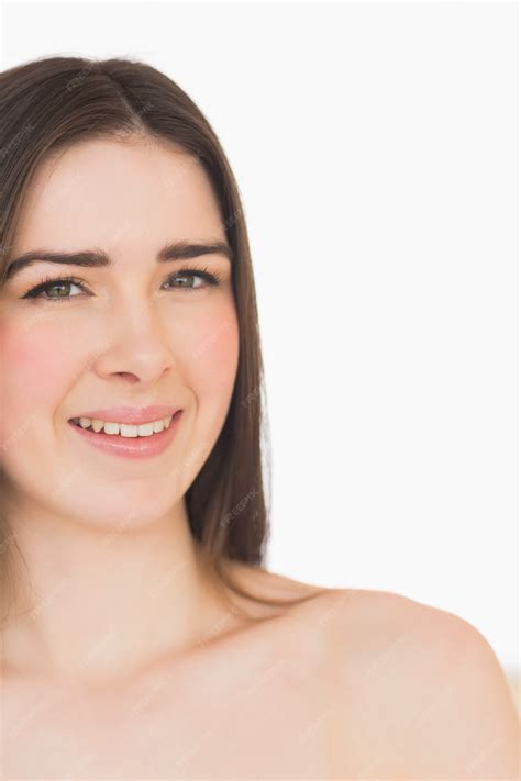 Premium Photo | Happy nude girl looking at camera