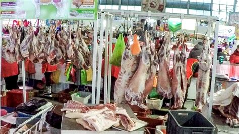The Biggest Market of Meat, Fish and More in Minsk, Belarus - YouTube
