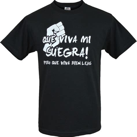 ShirtBANC Que Viva Mi Suegra Mens Shirt Funny Mother In Law Shirt