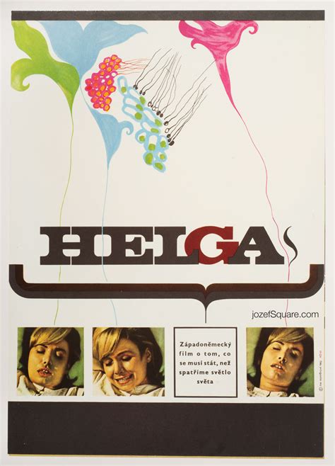 Helga Movie Poster, Illustrated Poster, 60s Artwork