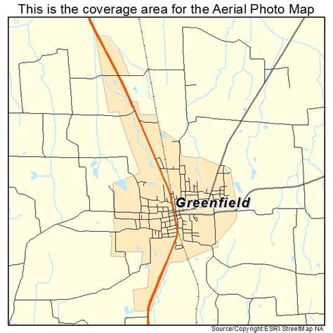 Aerial Photography Map of Greenfield, TN Tennessee