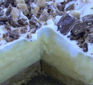 Amazing heath bar ice cream pudding cake with shortbread crust ...