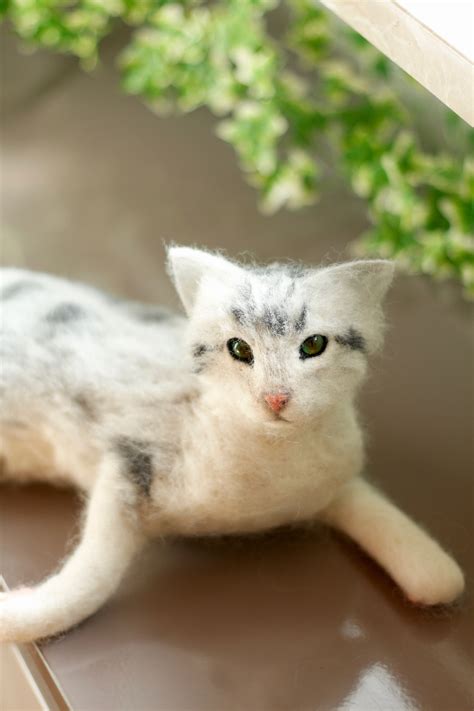 Needle Felted Cat Tutorial, Realistic Cat Tutorial, PDF English ...