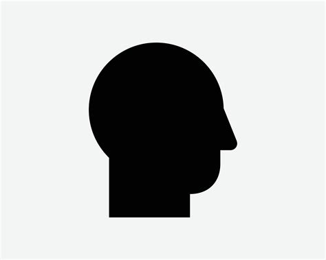 man face profile silhouette