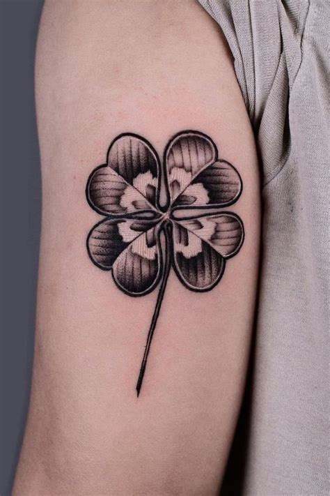 shamrock tattoo ideas   clover tattoos  leaf clover