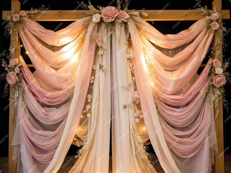 Elegant Wedding Backdrops for Dreamy Celebrations | Premium AI