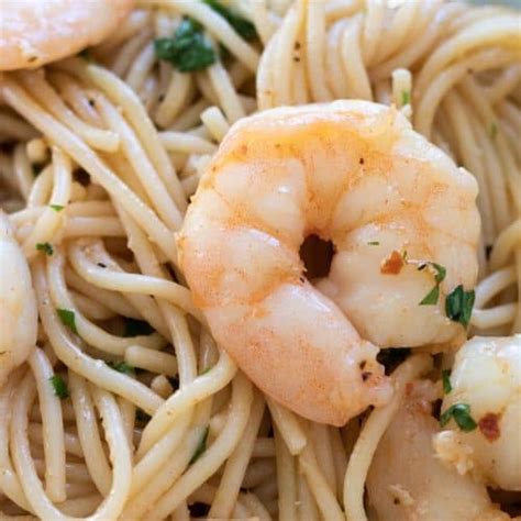 Garlic Butter Shrimp Pasta - always use butter