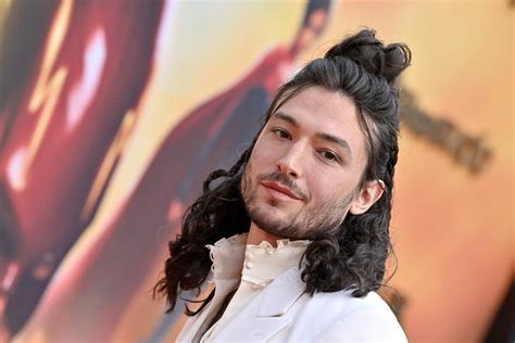 Ezra Miller makes rare appearance at 'The Flash' premiere - Los Angeles ...