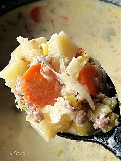 Sauerkraut, Bratwurst and Potato Soup | An Affair from the Heart