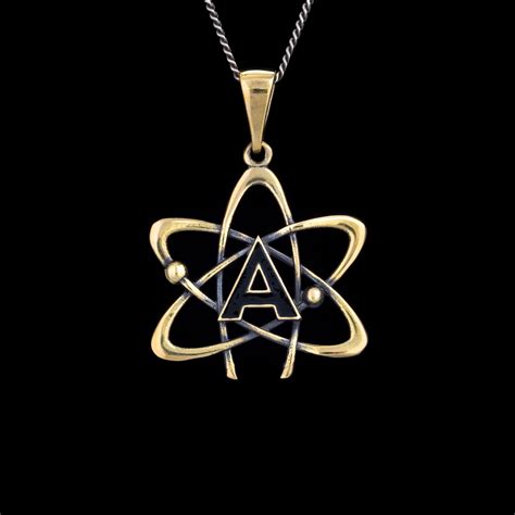 Atheism symbol No God Pendant - Artifactoria